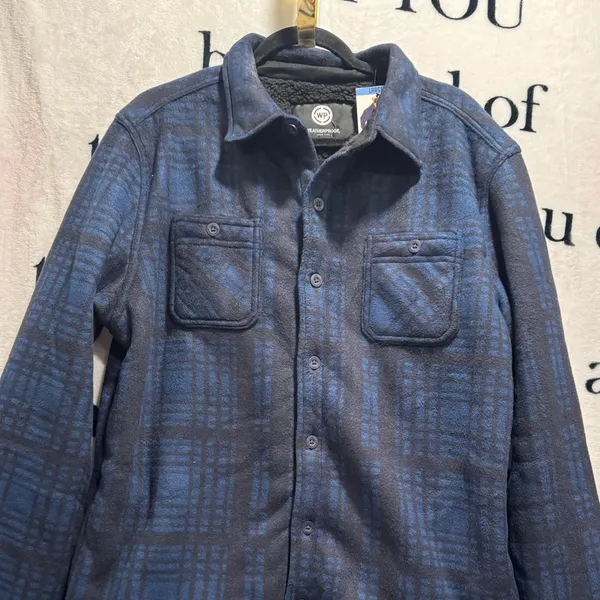 Weatherproof Men's Soft & Warm Polar Fleece Button Up Shirt Jacket Size L NWT - Image 4