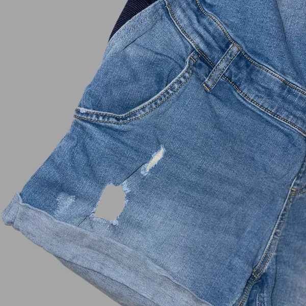 Indigo Blue Size Medium Blue Maternity Light Wash Denim Apparel - Image 2