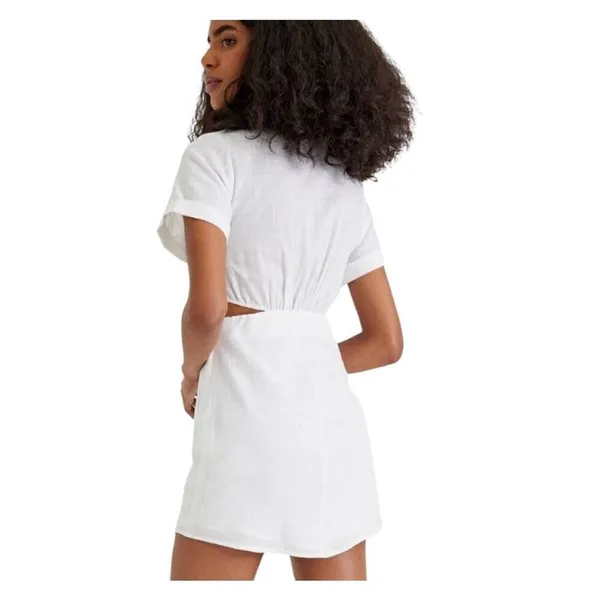 Nordstrom NWT Cider White Cut Out Mini Dress Med - Image 2
