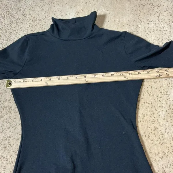 Spanx Suit Your Fancy‎ Long Sleeve Turtleneck Bodysuit Black Small 10196R - Image 4