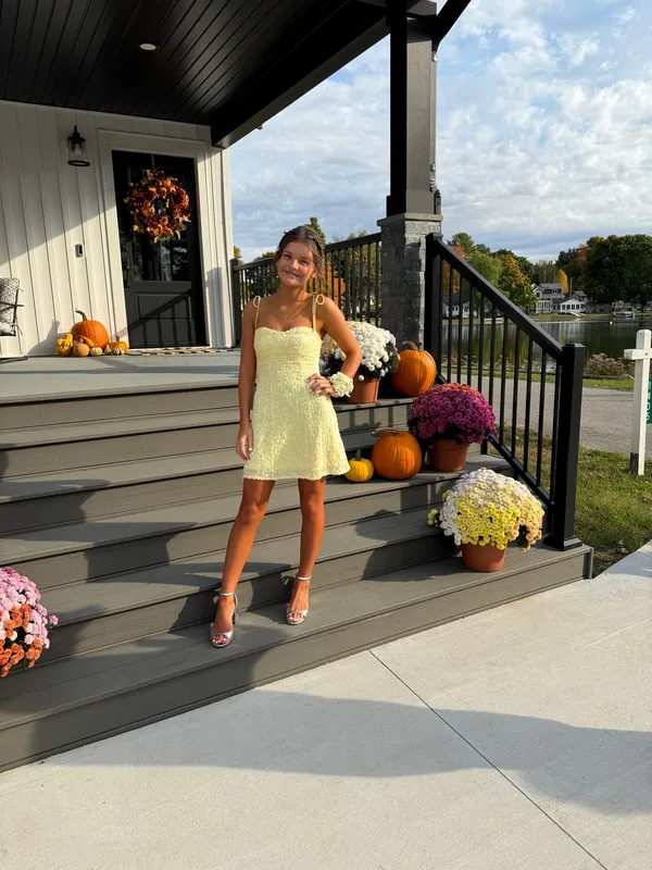 Beginning Boutique Yellow Homecoming Dress - Image 2