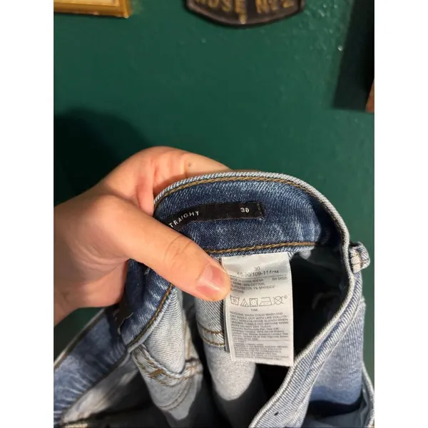 Banana Republic High Rise Straight Jeans Sz 30 Blue - Image 4