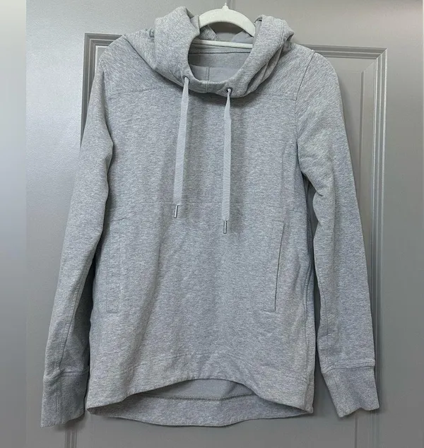 Lululemon Split Pullover Hoodie Heathered Light Gray - Image 3