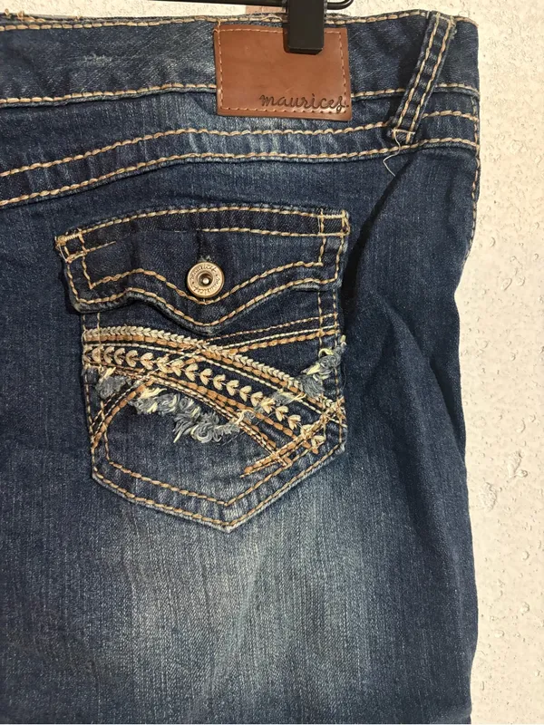 Maurices Denim Mini Skirt | Size: 11/12 - Image 4