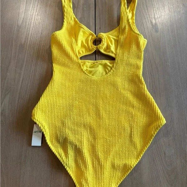 NWT Aerie Crinkle Ring Full Coverage One Piece Swimsuit - Image 4