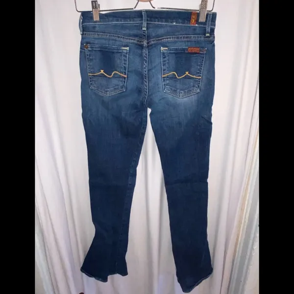 7 For All Mankind The Lexie Petite Women's Blue Jeans Size 25 - Image 2