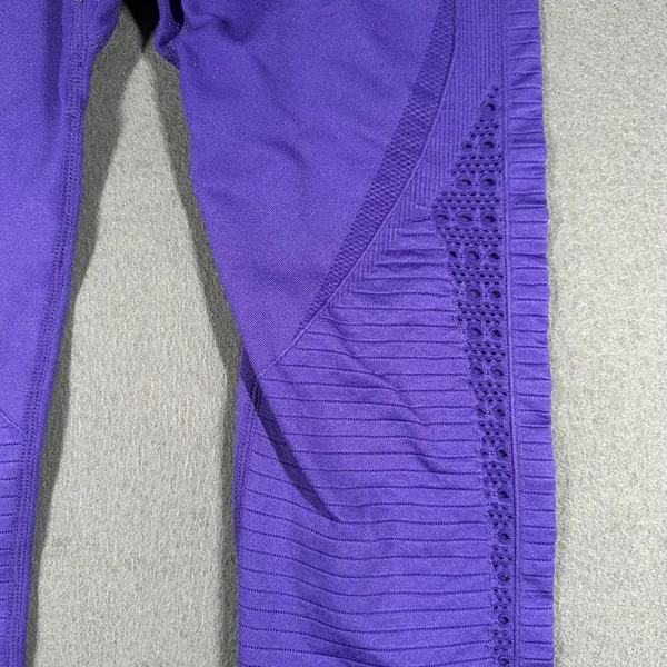 Gymshark Leggings Womens Medium Purple High Rise Seamless Ventilated Ankle - Image 4