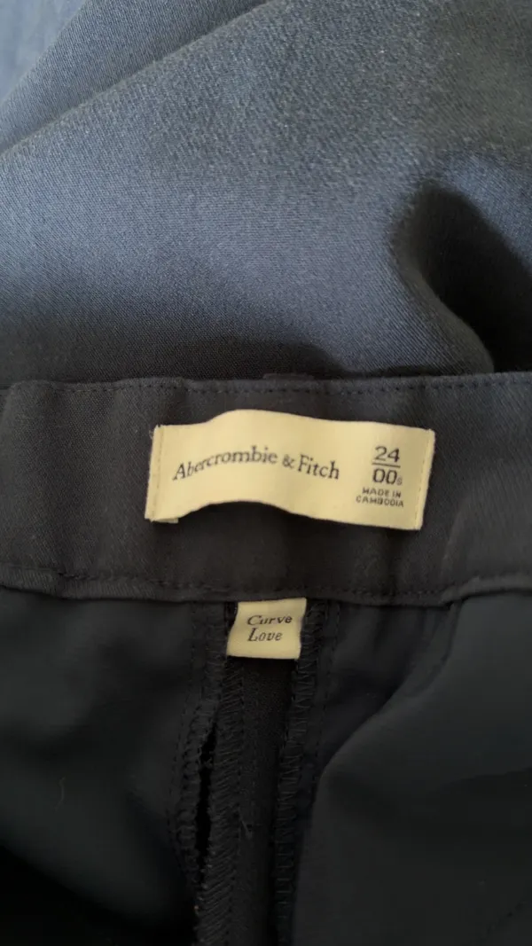 Abercrombie Curve Love A&F Sloane Tailored Wide Leg Pant - Image 4
