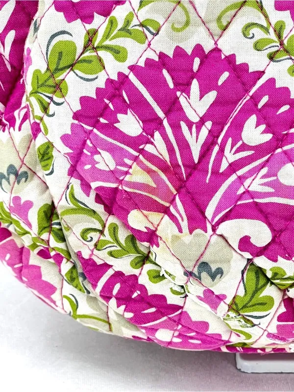 Vera Bradley Glenna Julep Tulip Pink Floral Quilted Cotton Shoulder Tote - Image 3