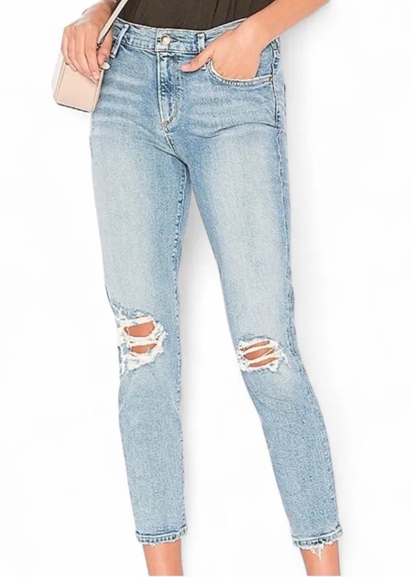 AGOLDE Los Angeles Premium Distressed Sophie High Rise Skinny Crop Jeans Size 28 - Image 4
