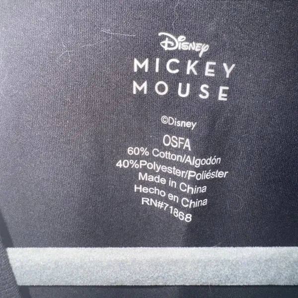 Disney Mickey Mouse Black T-Shirt - Image 2