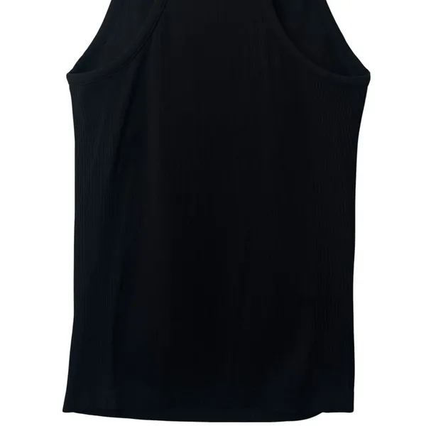Zella Black Ribbed Racerback Tank Athletic Gym‎ Stretch Comfort Minimalist M - Image 7