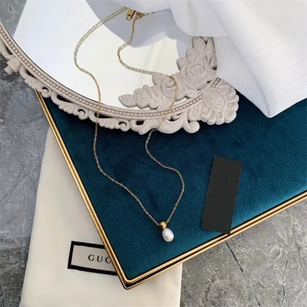 18K Gold Plated White Pearl Pendant Necklace for Women, Pearl Necklace - Image 5