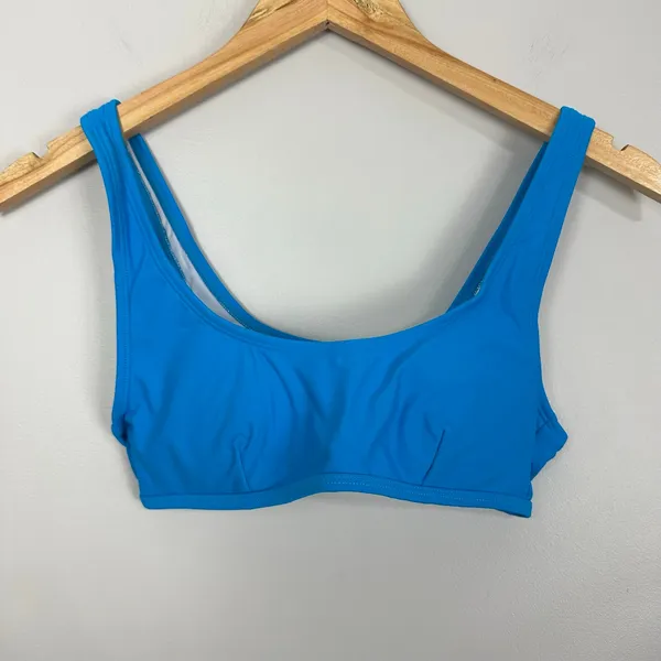 Halara Women's Bikini Bathing Suit Top Bright Blue Sporty XS NEW Beach Cruise - Image 3