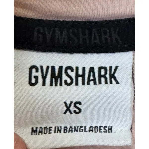Gymshark Women's Sweatshirt Hooded Running‎ Pullover kangaroo Pocket Pink XS - Image 5