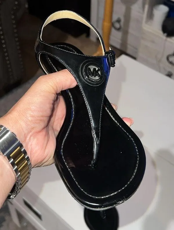Michael Kors, Ramona, black wedges 6M - Image 7