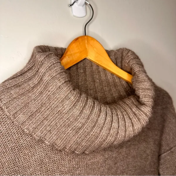 J. CREW Amade Wool Mohair Blend Pocket Cowl Neck Sweater‎ Size S - Image 2