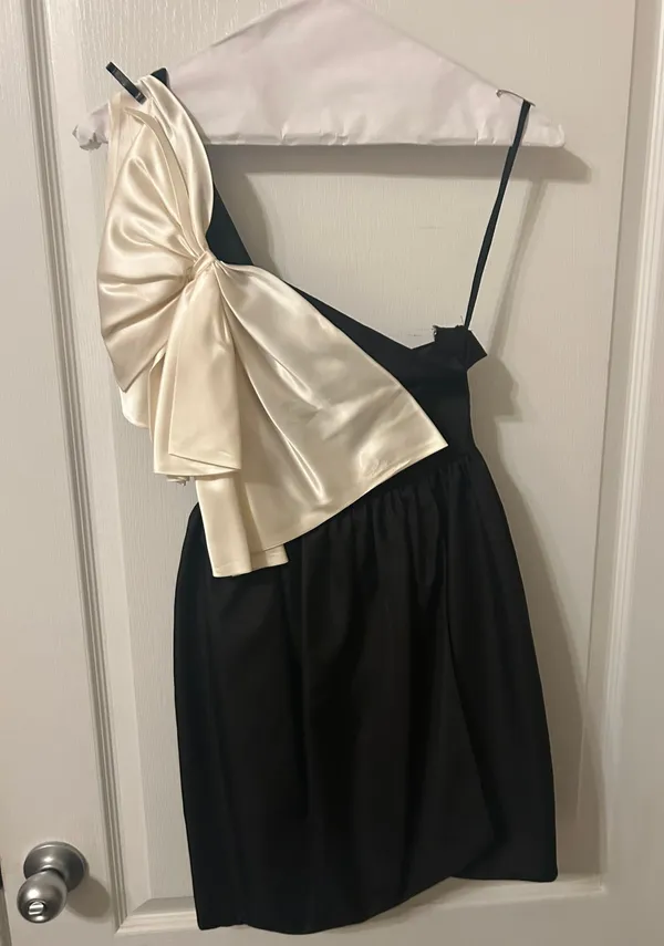 Vintage Short Dress Black Size 00 - Image 2