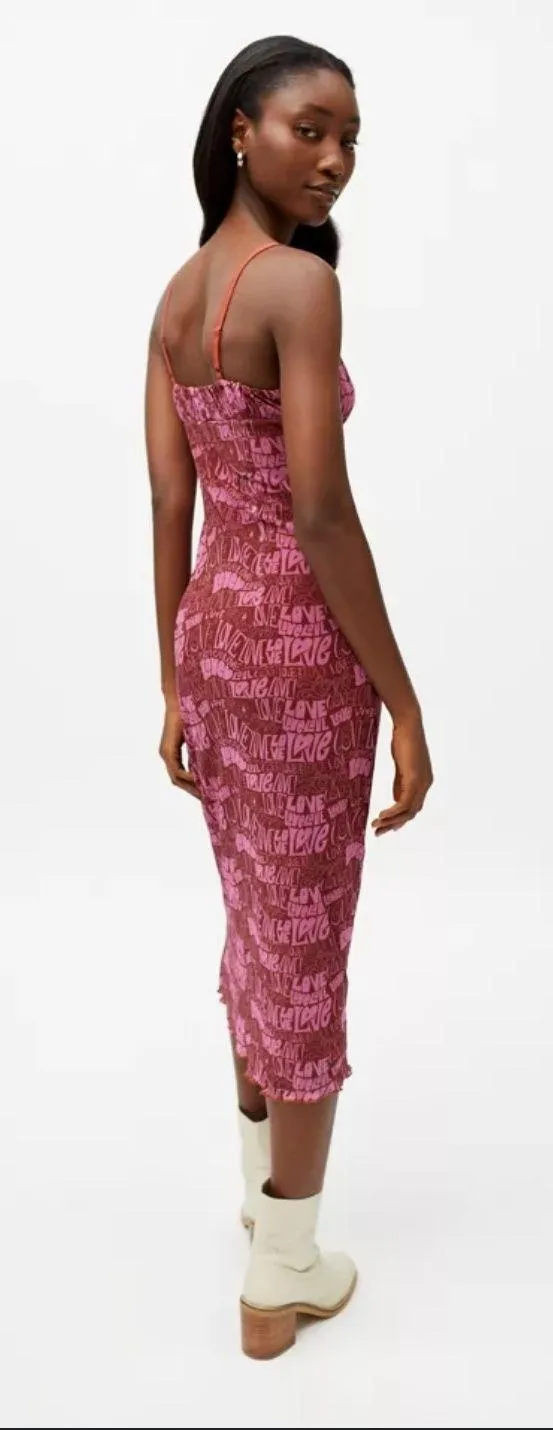 UO Gwen Midi Mesh Slip Dress - Image 3