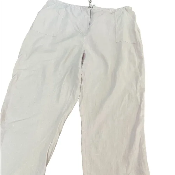 Motherhood maternity light pink linen pants‎ - Image 4