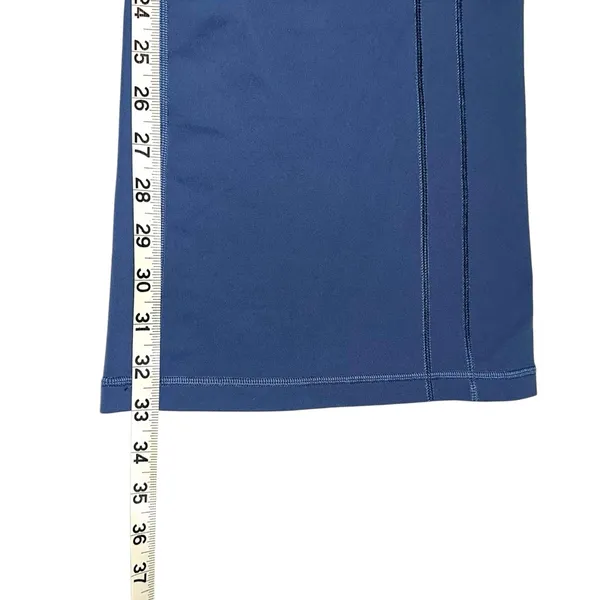 Lululemon Define Zip Front Blue High-Waisted Flare Legging Pants in Pitch Blue - Image 8