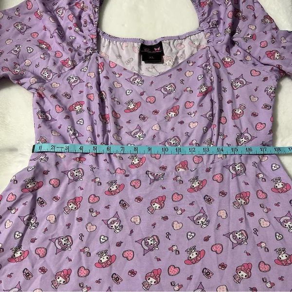 Sanrio My Melody & Kuromi‎ Sweetheart Long-Sleeve Mini Dress XL - Image 6