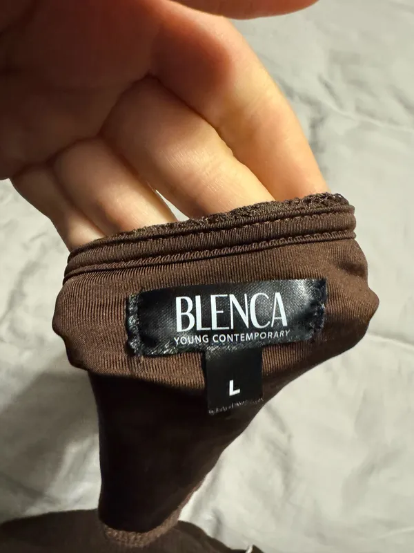 Blenca Backless Top Brown Size L - Image 3