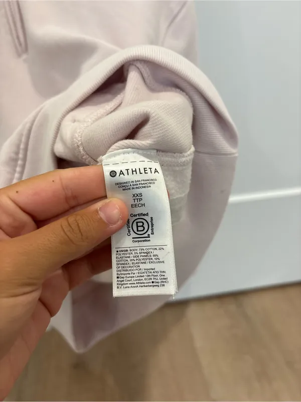 Athleta Pink Forever Fleece Size xxs - Image 4