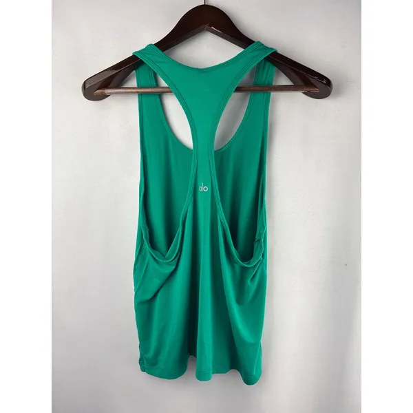 Women’s alo Medium Green Racerback Sports Tank - Image 3