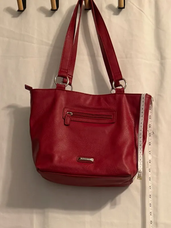 Rosetti Festive 'Joy' Patch Red Tote with Holiday Appliqués - Image 5