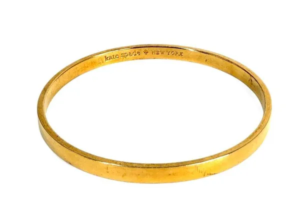 Kate Spade Heart Of Gold Idiom Bangle Bracelet Smell the Roses - Image 4