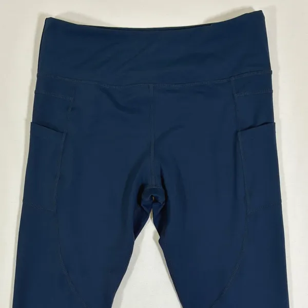 Zyia Active Womens 14-16 Navy Blue High Rise Capri Leggings Pockets Athletic - Image 9