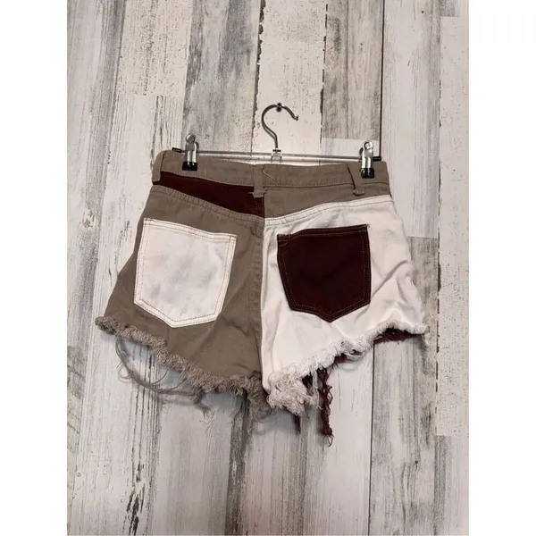 High waisted brown shorts size XS Tan - Image 7