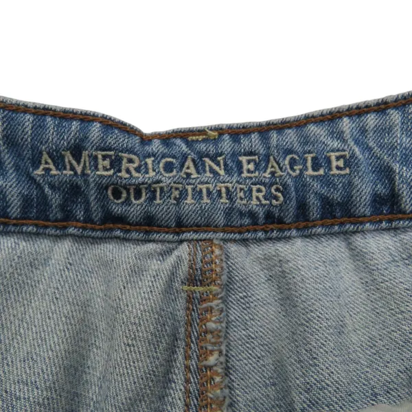 American Eagle Hi-Rise Festival Pocket Ripped Denim Jean Shorts Size 6 - Image 5