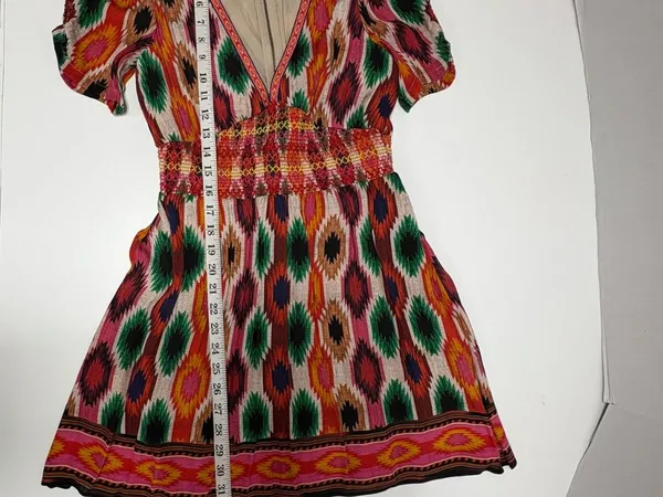 Alice & Olivia Tatiana Printed Multicolor Mini Dress -‎ Size 4. - Image 8