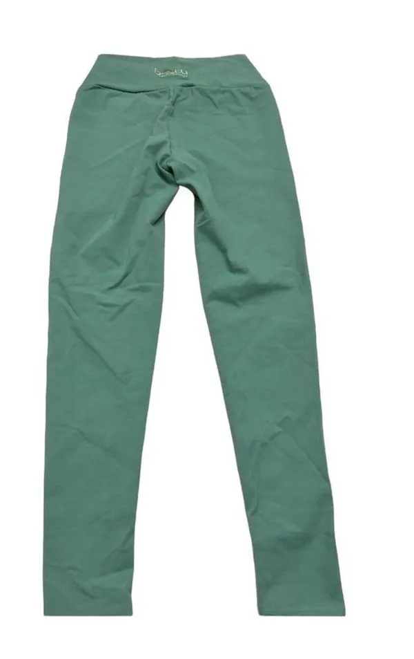 SCULPTING TEXTURELESS SAGE GREEN LEGGING PANTS - Image 6