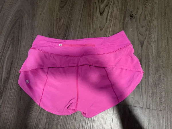 Pink Low-Rise 2.5" Lululemon Speed Up Shorts - Image 2