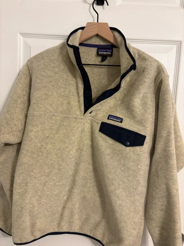 Patagonia Lightweight Fleece Synchilla Snap-T Oatmeal - Image 3