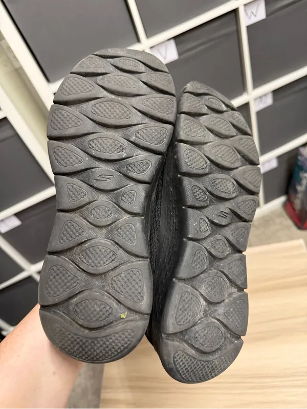 Skechers Go Walk Flex Black Slip-On Mesh Comfort Sneakers - Image 6