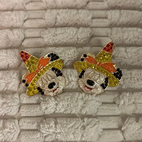 New Disney Earings Rhinestones Unique MINNIE MICKIE - Image 2