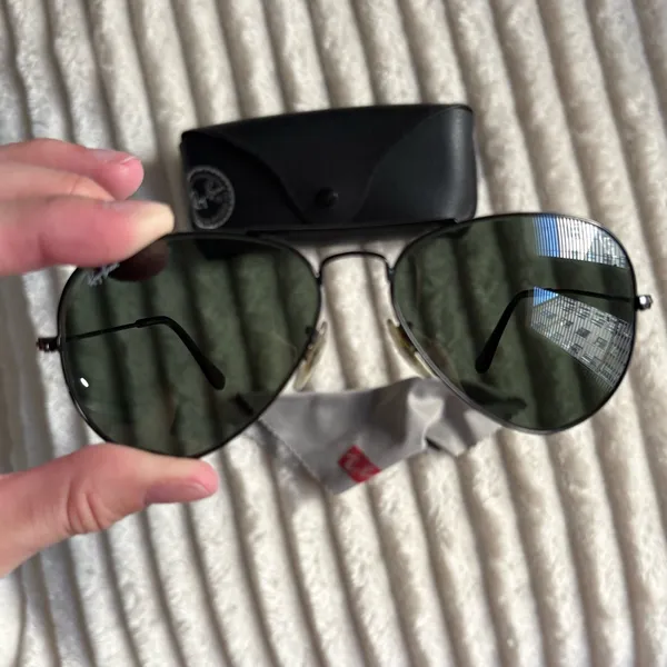 Ray-Ban Total Black Aviator Sunglasses - Image 2