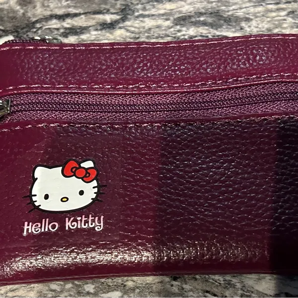 Hello Kitty  Pouch - Burgundy. NWOT - Image 5
