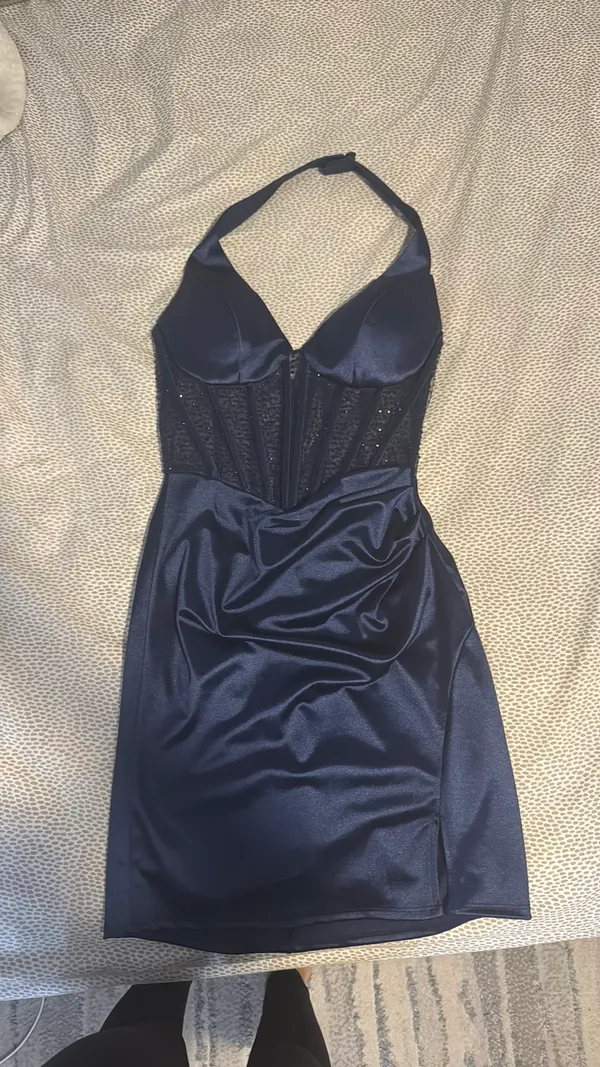 Windsor Prom Dress Navy Blue - Image 4