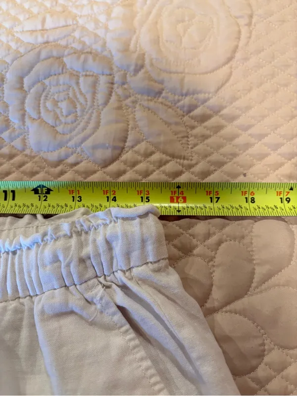 Gap White Linen Blend Pull-On Easy Shorts women’s M - Image 7
