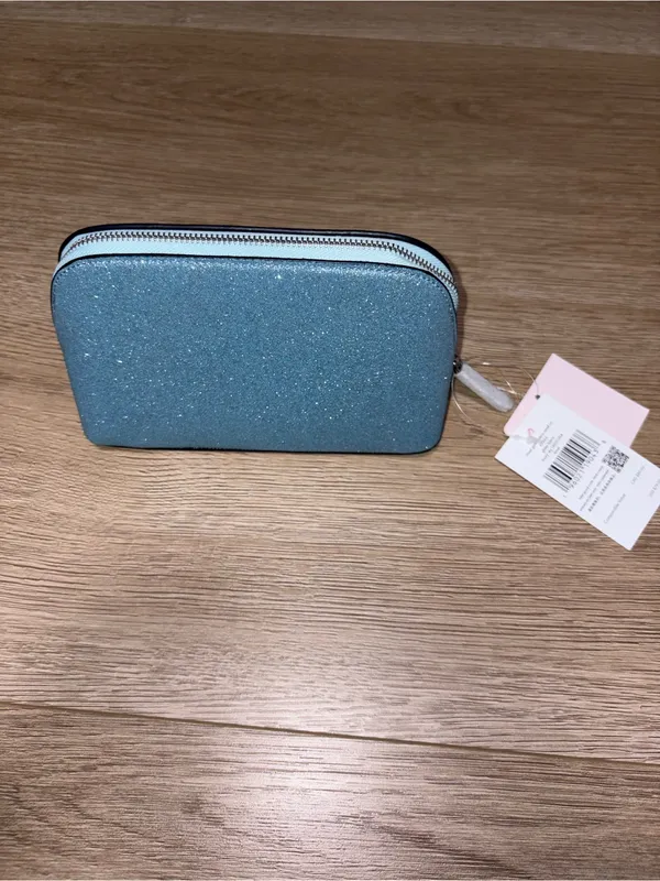 Kate Spade Glitter Fabric Small Cosmetic Bag New With Tag - Image 4
