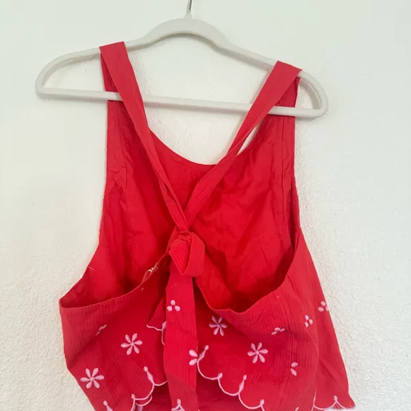 NWOT free people Kayla solid embroidered top - Image 10