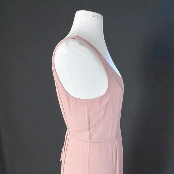 Show Me Your Mumu Jenn Maxi Dress – Neutral Mauve Chiffon Blush– Size XL – NWT - Image 5