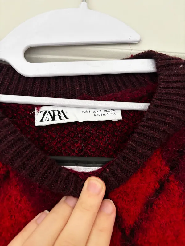 ZARA Argyle Sweater - Image 6