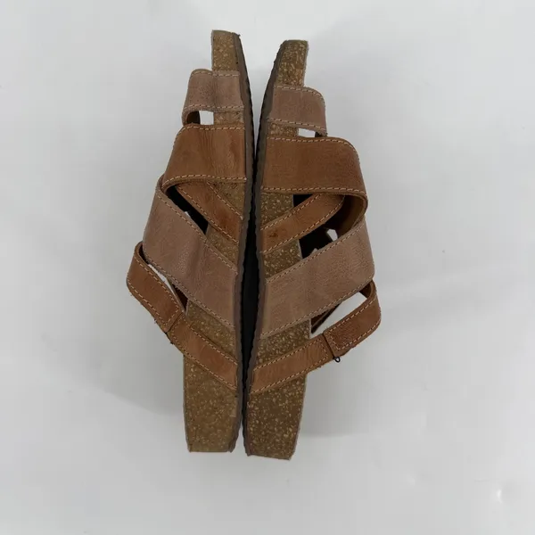 Josef‎ Seibel Leather Comfort Sandals Womens EU 39 US 8 Brown Slip On - Image 3
