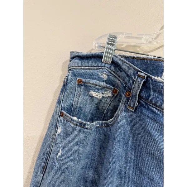 Abercrombie & Fitch The 90s Relaxed Jean High Rise Blue Denim 30/10 - Image 3